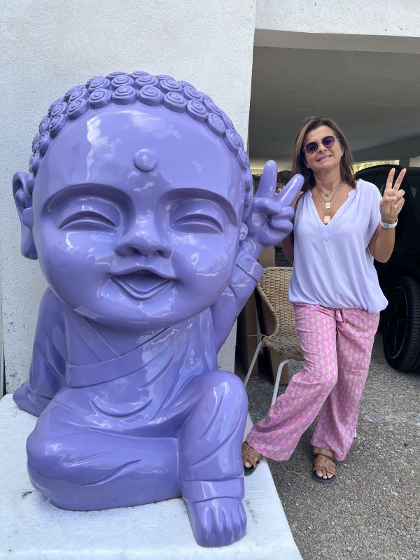 Statue Buddha Iki Glossy Chocolat main image 0